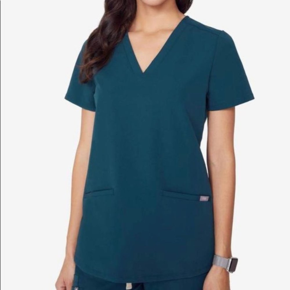NWT Figs XS Casma in Caribbean Blue